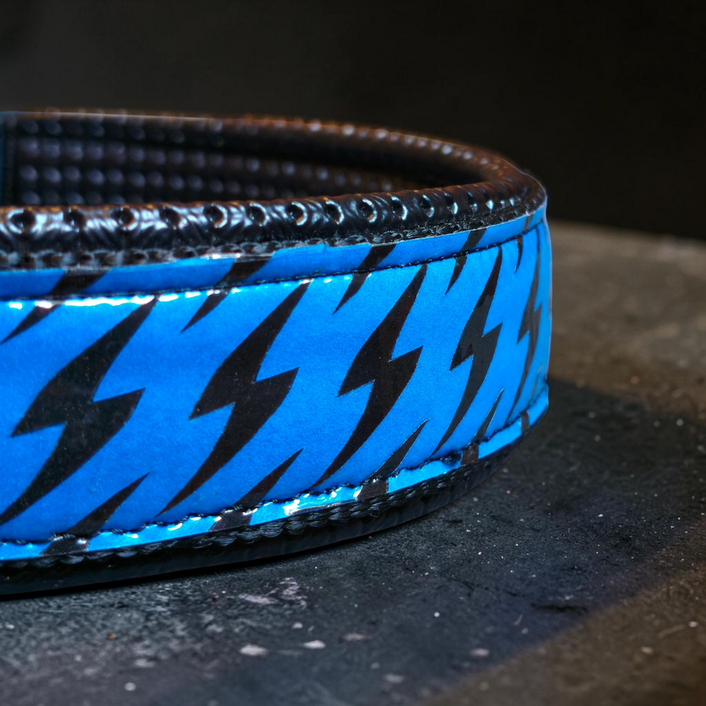 GLO-TEX Reflective Dog Collar with Custom Name