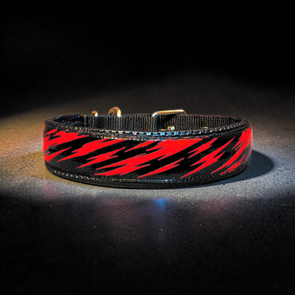 GLO-TEX Razor Reflective Dog Collar