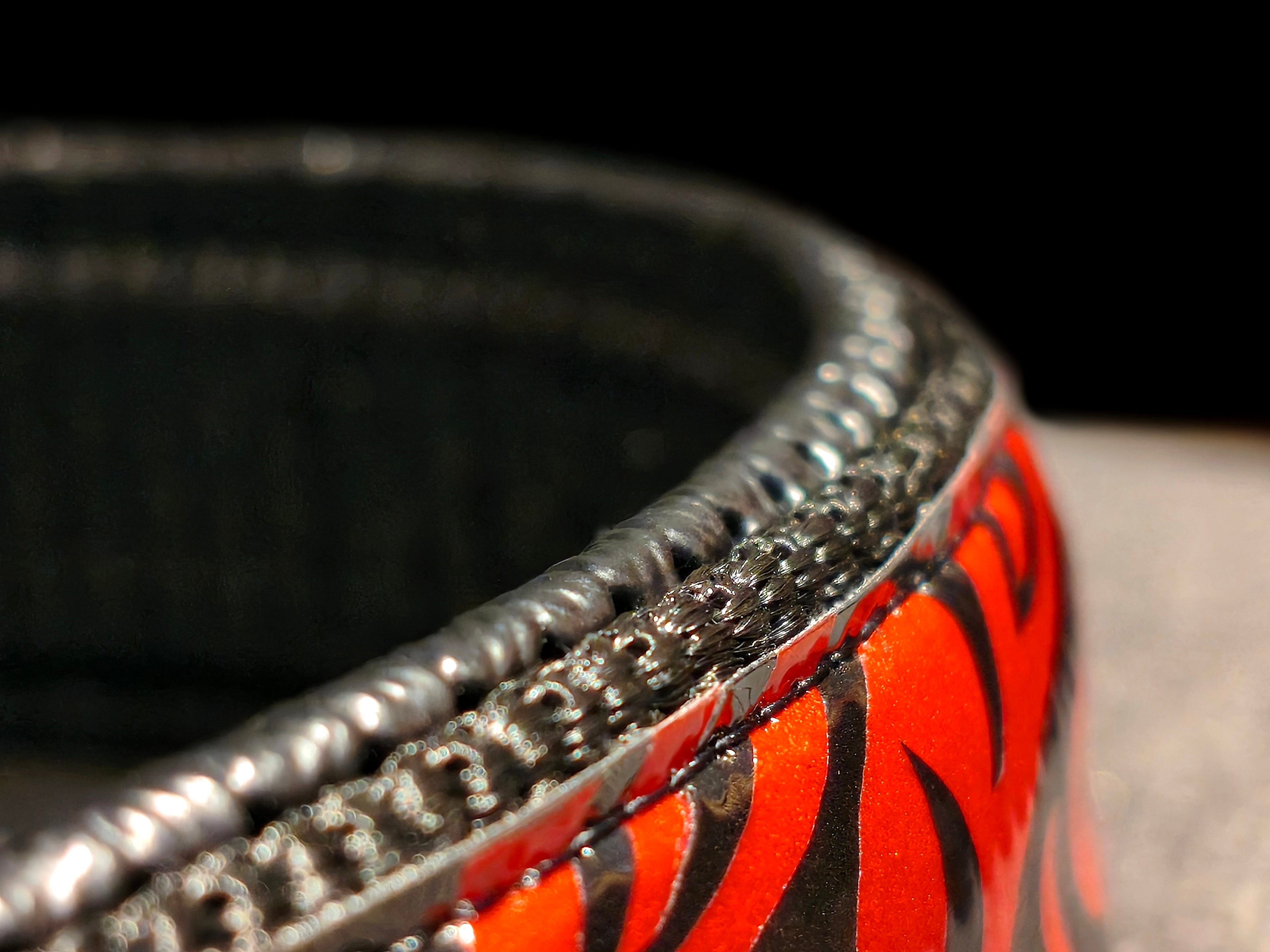 GLO-TEX Tribal Reflective Dog Collar