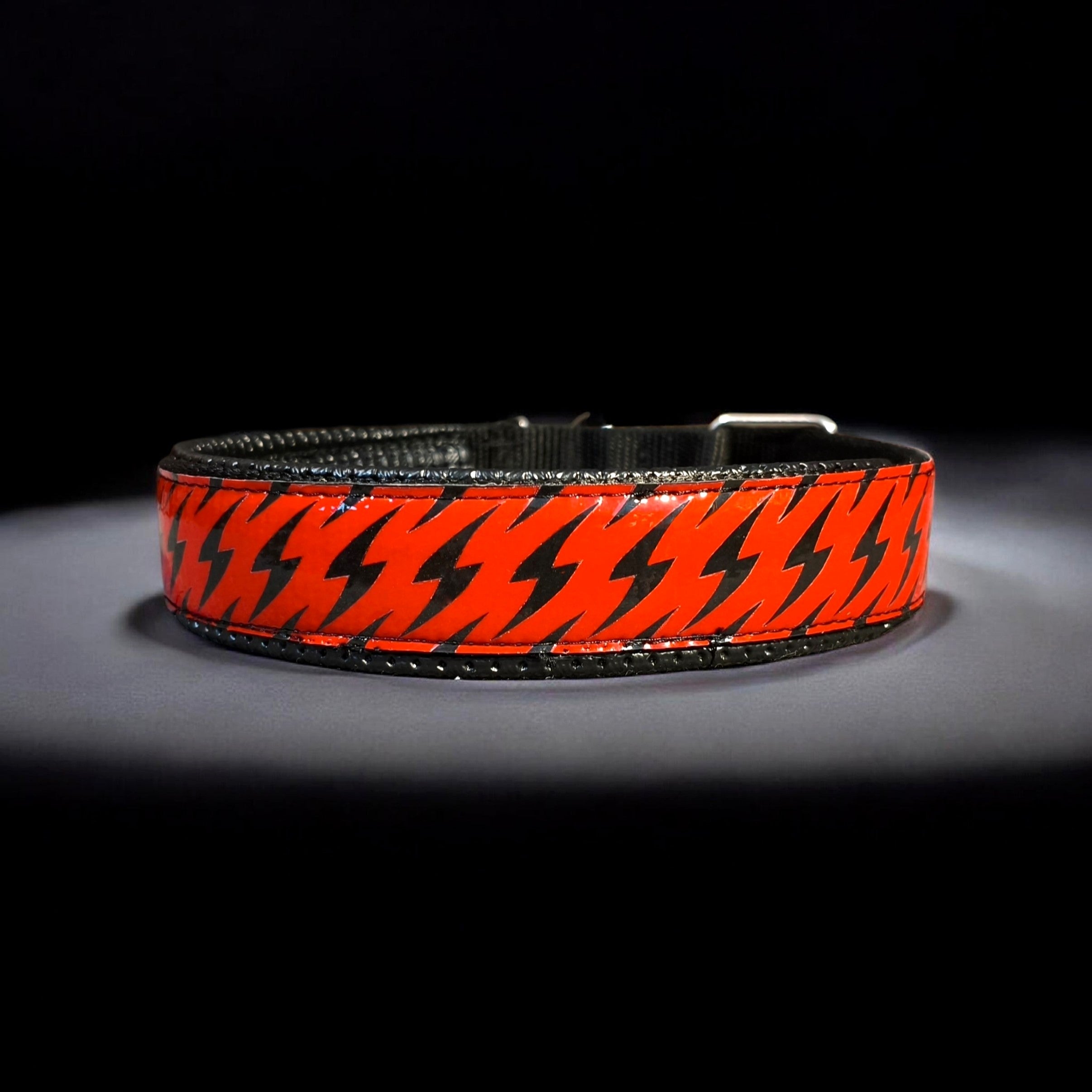GLO-TEX Lightning Reflective Dog Collar