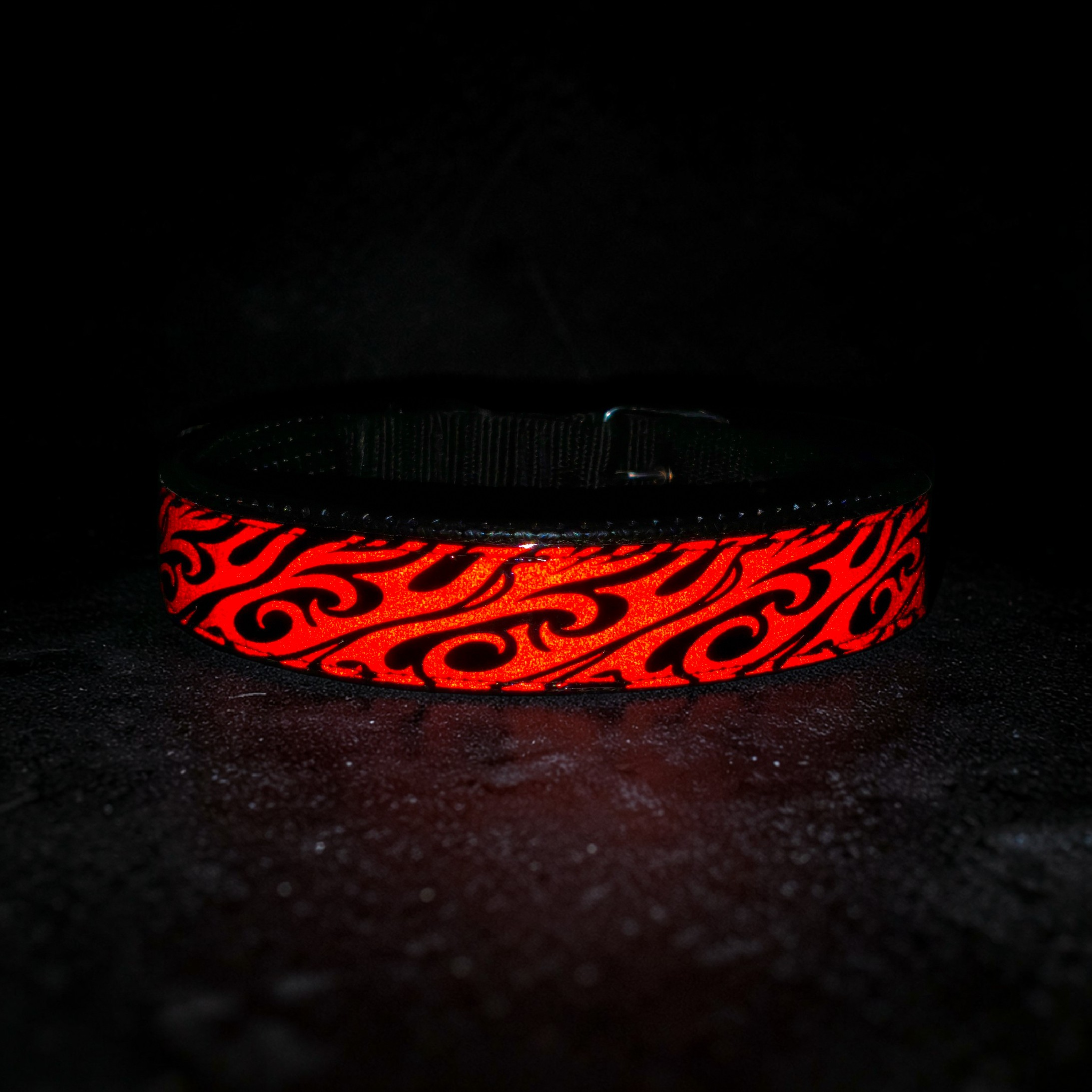 GLO-TEX Inferno Reflective Dog Collar
