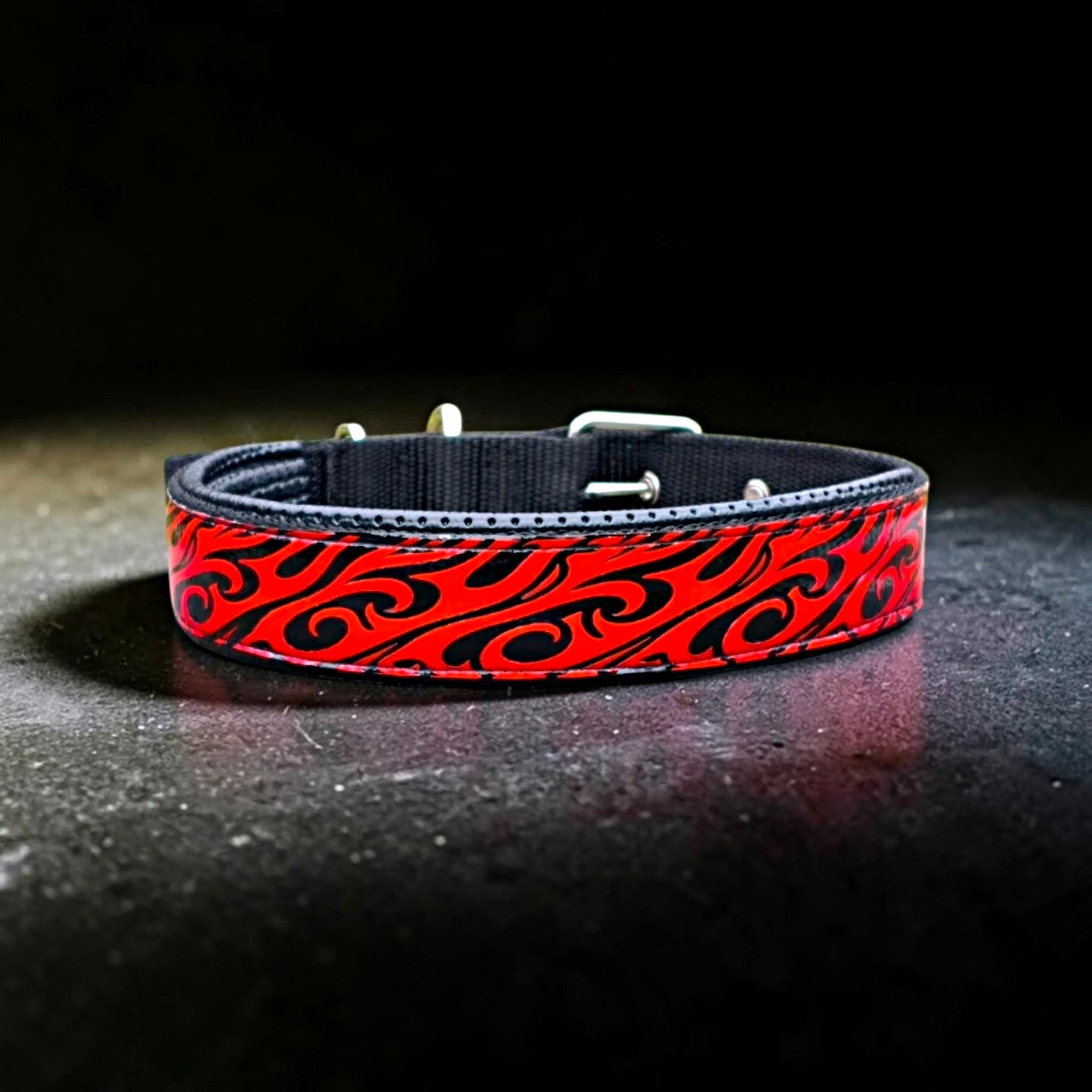 GLO-TEX Inferno Reflective Dog Collar