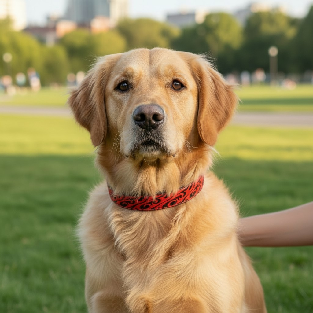 GLO-TEX Inferno Reflective Dog Collar