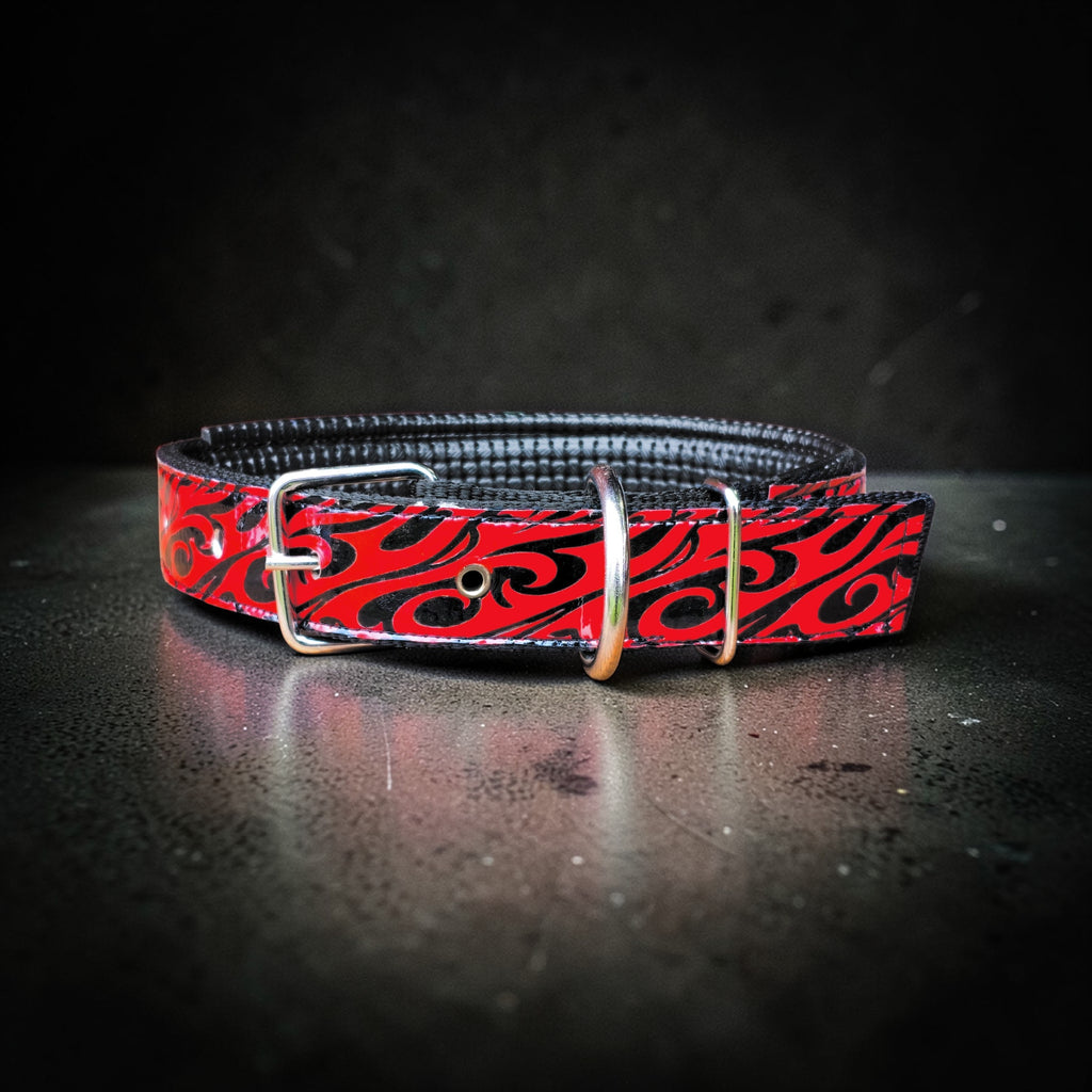 GLO-TEX Inferno Reflective Dog Collar