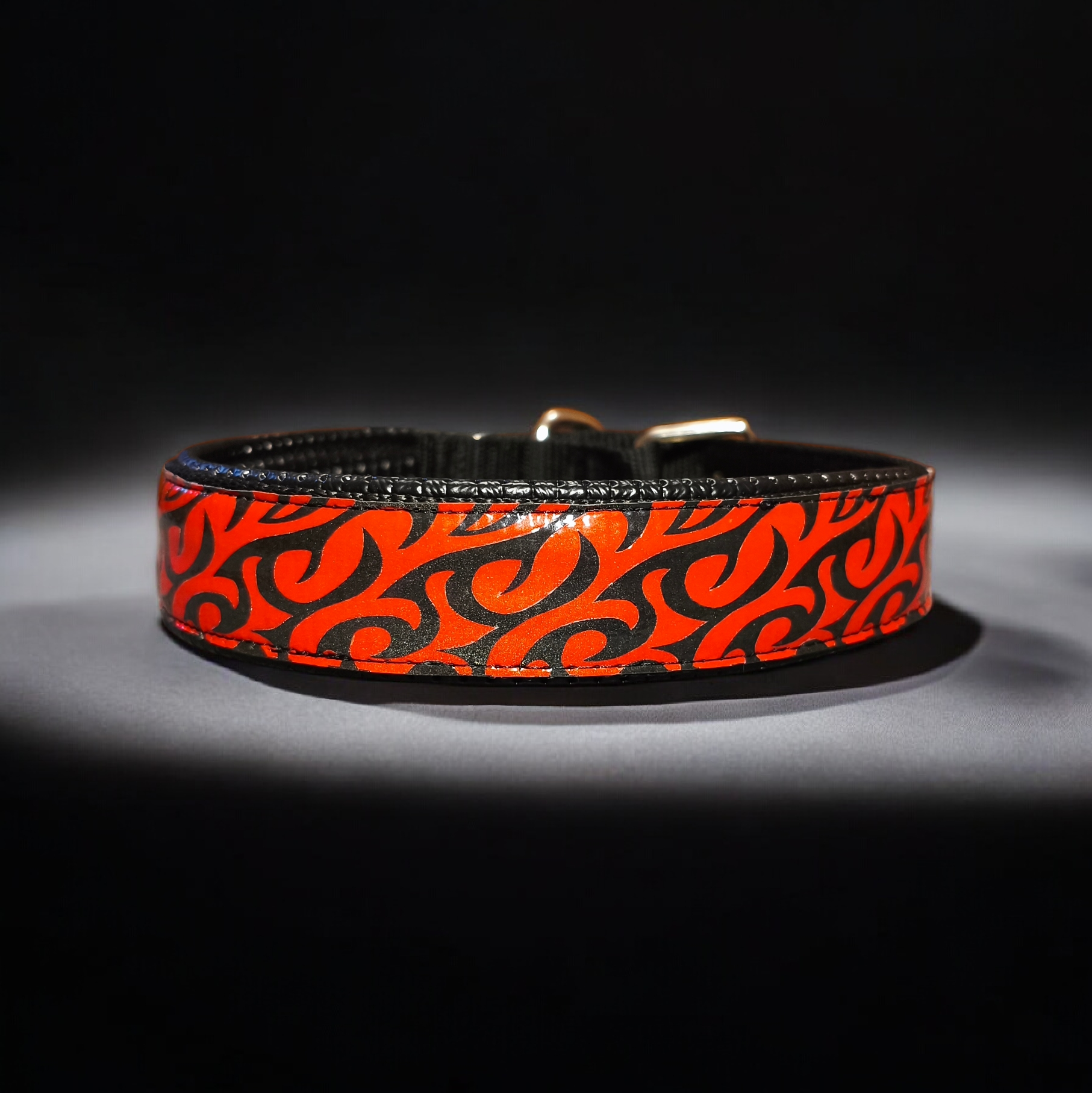 GLO-TEX Tribal Reflective Dog Collar